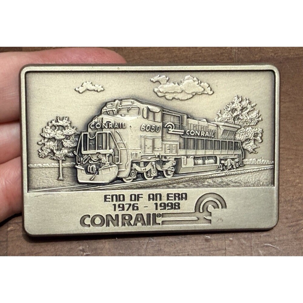 Conrail Railroad End of an Era 1976-1998 Belt Buckle limited edition #85 of 100